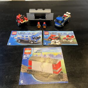 Lego wagon + vrachtwagen + heftruck 7898