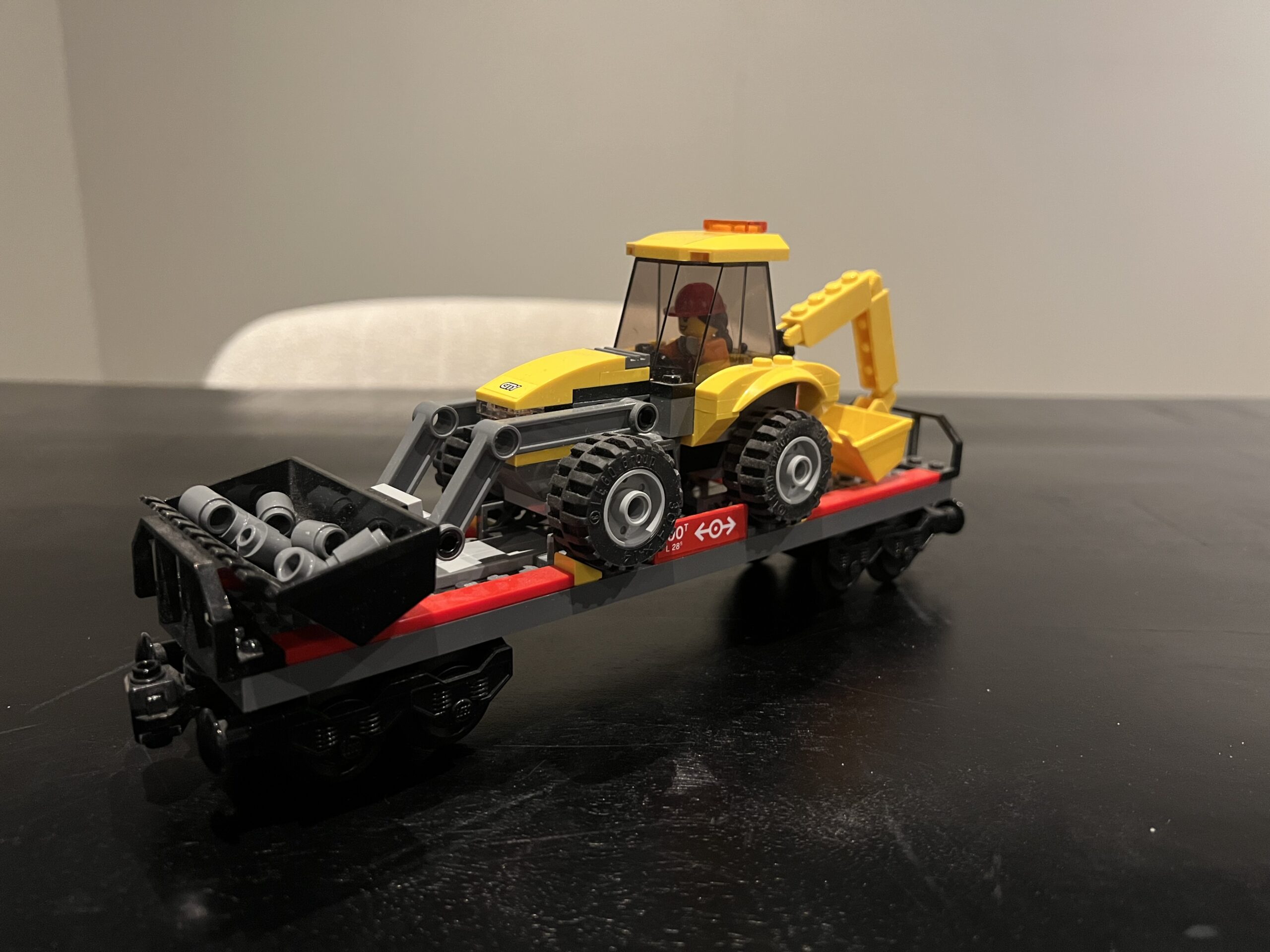 Lego wagon + graafmachine 60098