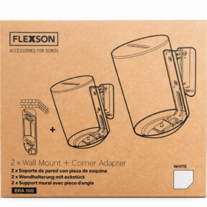 Flexson Wall mount Duopack voor Sonos era 100 Wit