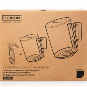 Flexson Wall Mount Duopack voor era 100 zwart