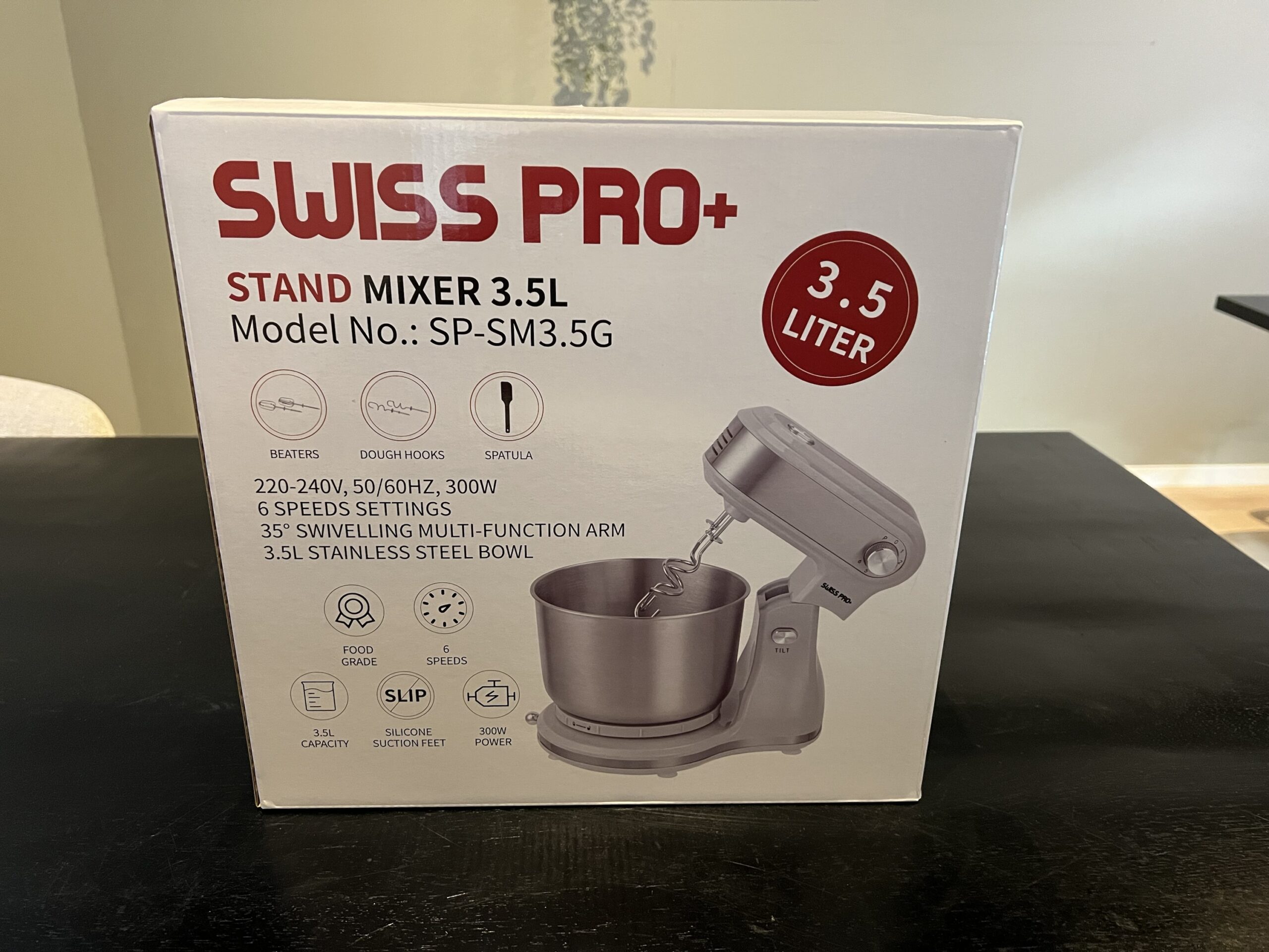 Swiss pro+ keukenmixer 3.5L Zilver