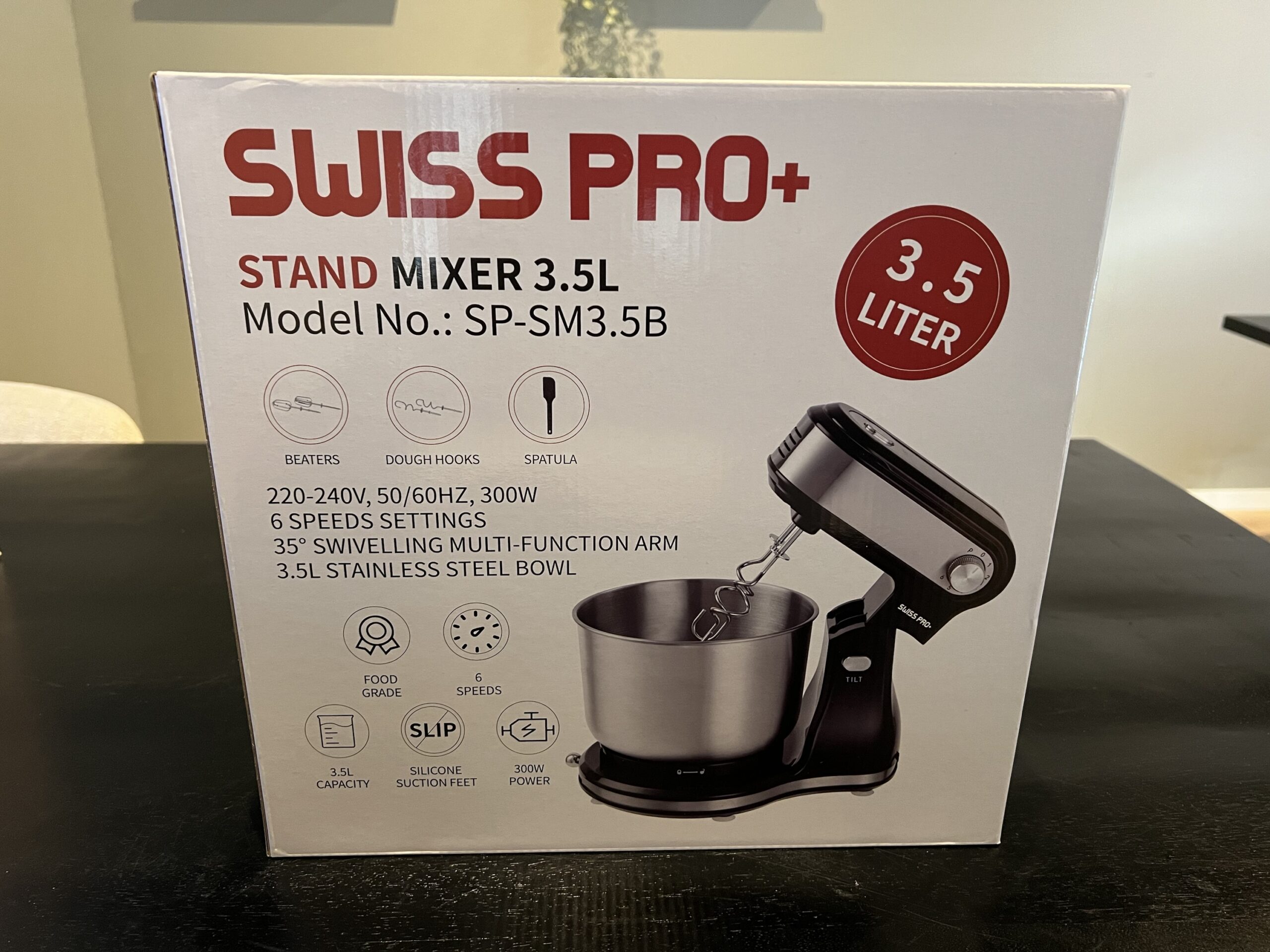 Swiss pro+ keukenmixer 3.5L Zwart